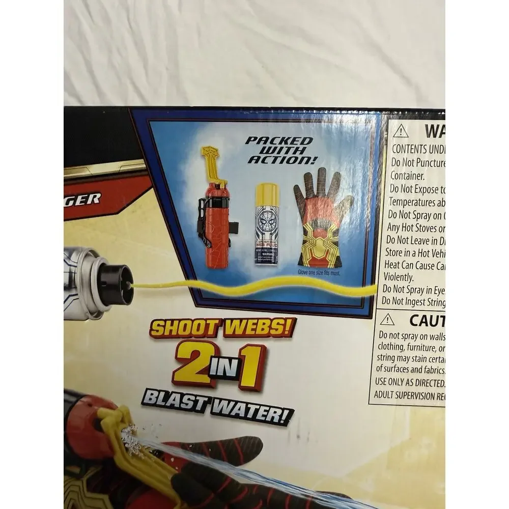 Hasbro Marvel Spider-Man Super Web Slinger Toy Includes Web Shot Webs Or Water